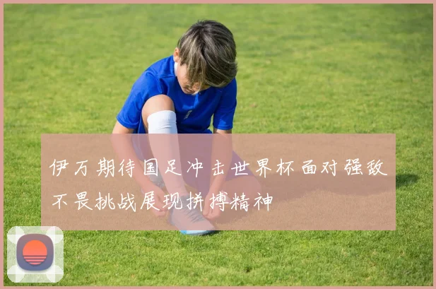 伊万期待国足冲击世界杯面对强敌不畏挑战展现拼搏精神